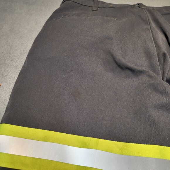 Cintas Work Pants Mens 33x30 Black Hi Vis Uniform Reflective Safety - Picture 11 of 12